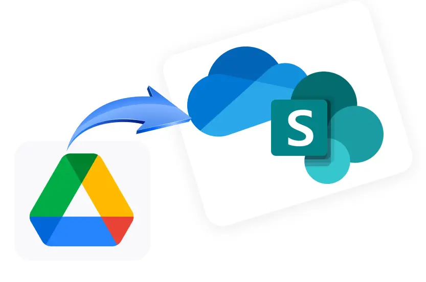 Easily migrate Google Drive to OneDrive or SharePoint including all files and folder structures