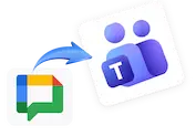 Move Google Teams Chat to Microsoft Teams Chat, retaining complete chat history and attachments.