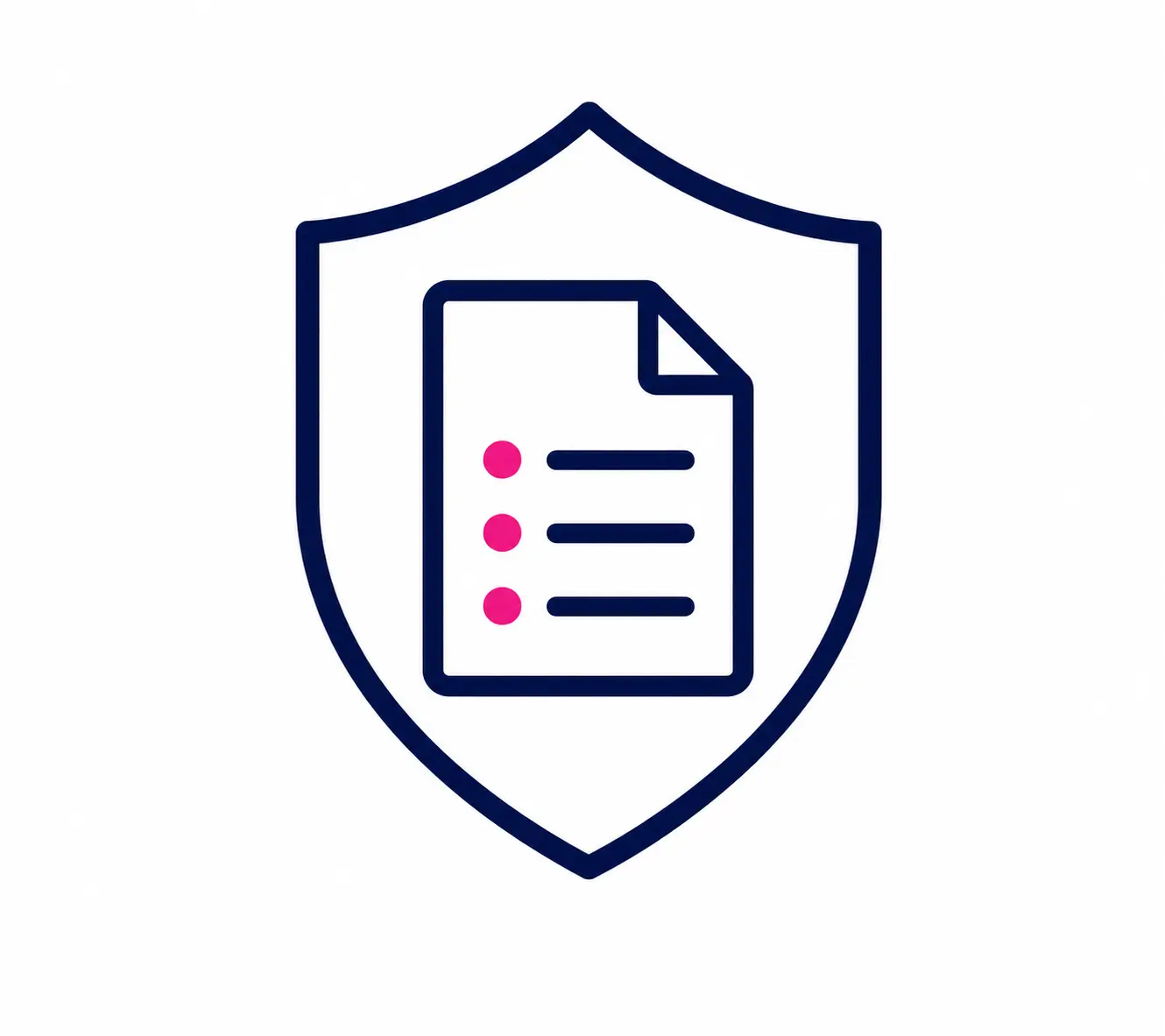 Protected document icon representing secure data migration, compliance, and information protection.