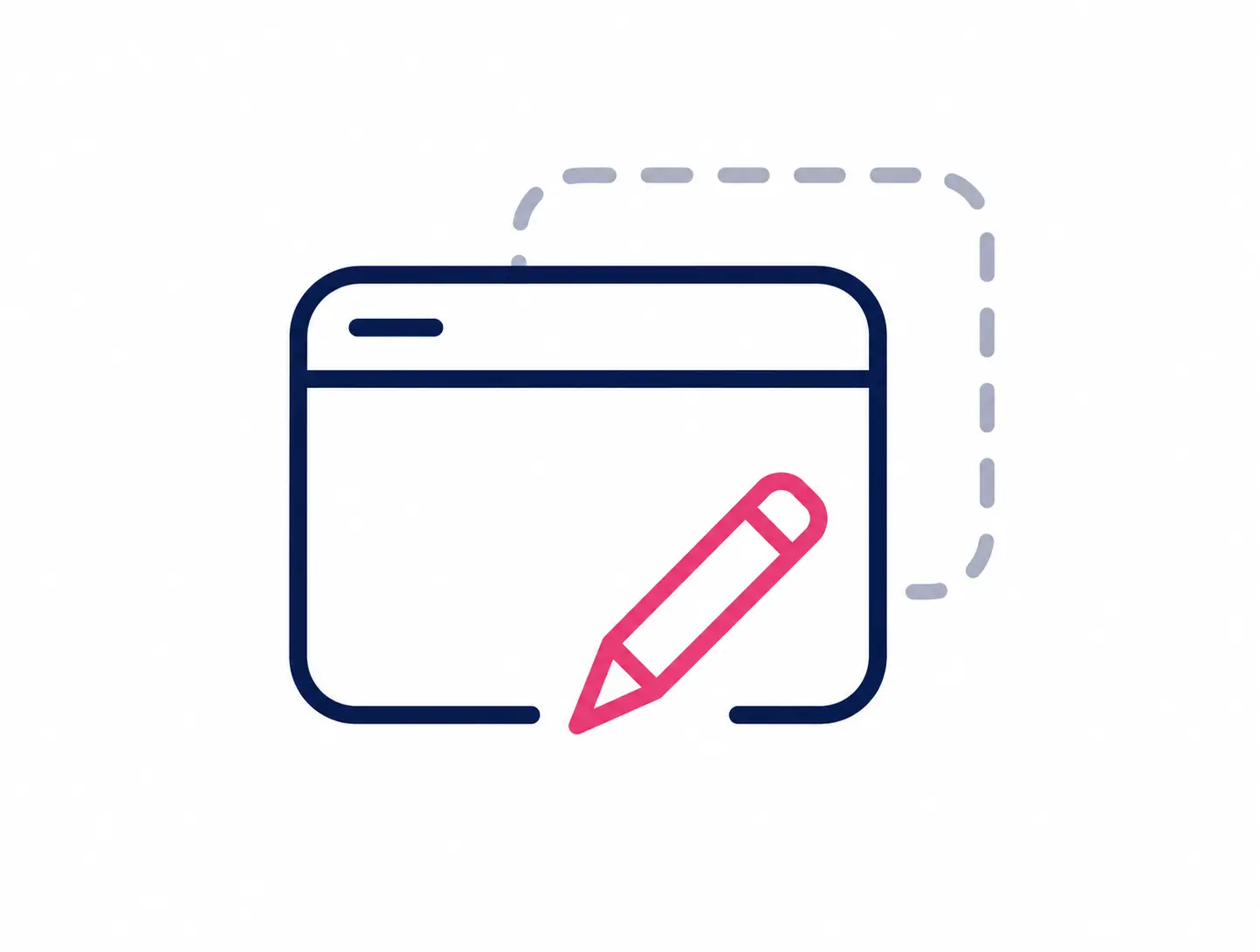 Editable application window icon representing migration configuration and customisation options.